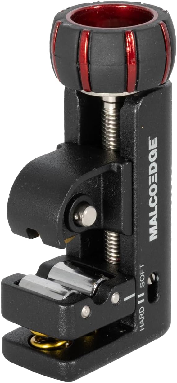 MalcoEdge TC1010 Tube Cutter 1/8 to 7/8 Inch - HVAC/R & Plumbing - Spring-Loaded Tube Cutting Tool - Copper, Aluminum, & Steel Tubing up to 0.04”