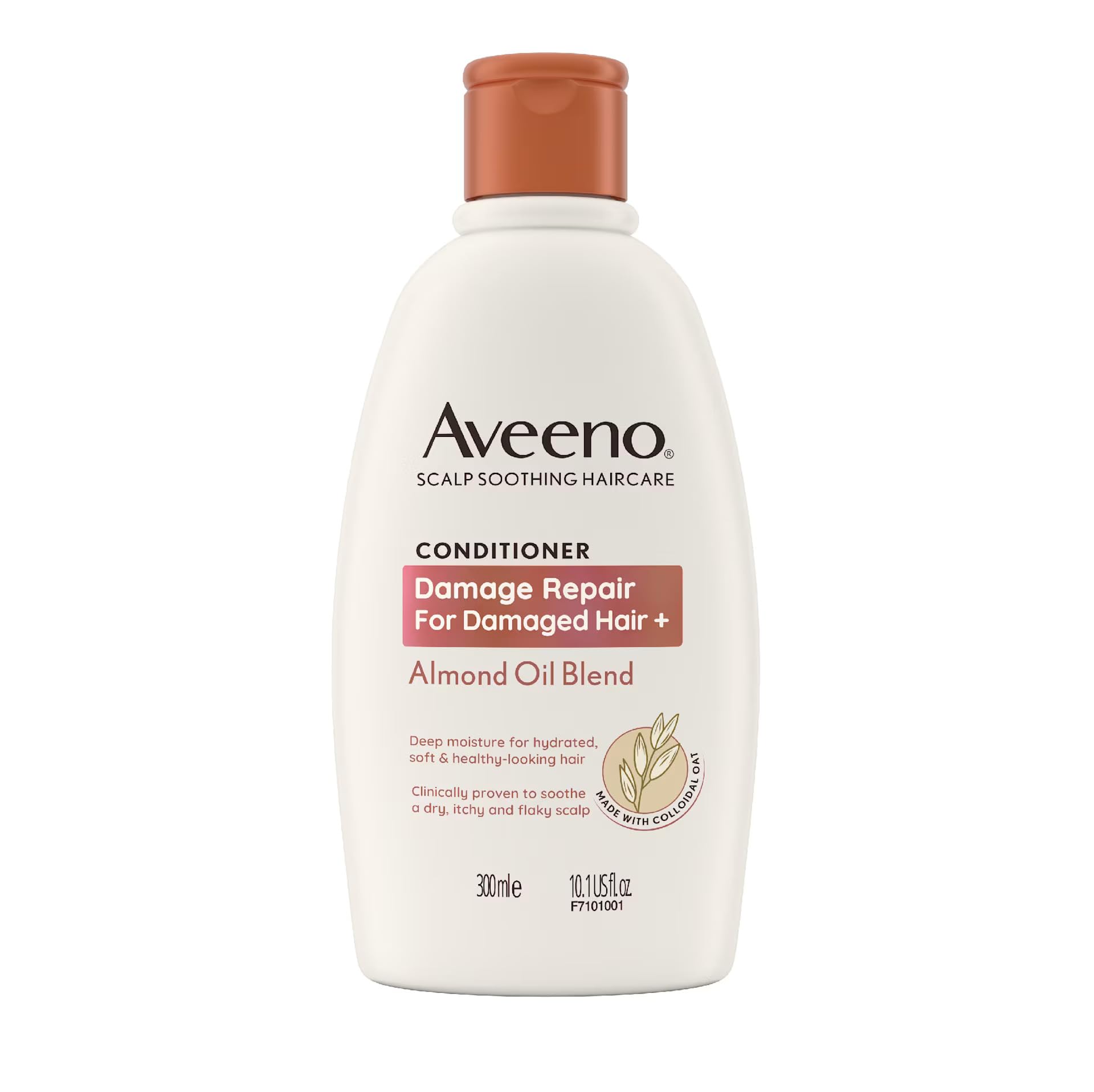 Aveeno Damage Repair+ Almond Oil Conditioner 300ml with Colloidal Oat, Deep Hydration & Frizz Control for Damaged Hair, pH Balanced, Daily Conditioner for Sensitive Scalp-picture-34