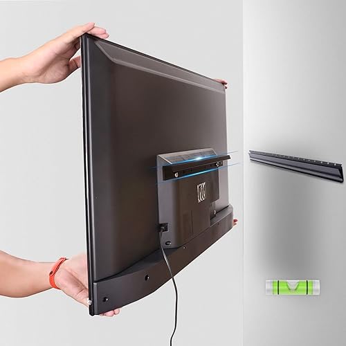 Antimbee - Soporte de pared para TV sin tacos para pantallas de 13 a 55 pulgadas, sin necesidad de tacos, con nivel de burbuja mejorado, VESA máx.
