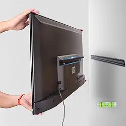 Suporte de TV Drywall sem pinos para TVs de 12 a 55 polegadas, sem pinos, suporte de parede VESA máx. 400 x 400 mm até 45 kg, universal, serve na maioria das TVs e monitores de tela plana/curva de plasma LCD LED