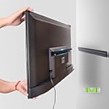 Studless Drywall TV Mount for 13-55 inch TVs, No Stud TV Wall Bracket Max VESA 400x400mm up to 100 lbs Universal Fits Most LED LCD Plasma Flat/Curved Screen TVs & Monitors-Upgraded Bubble Level