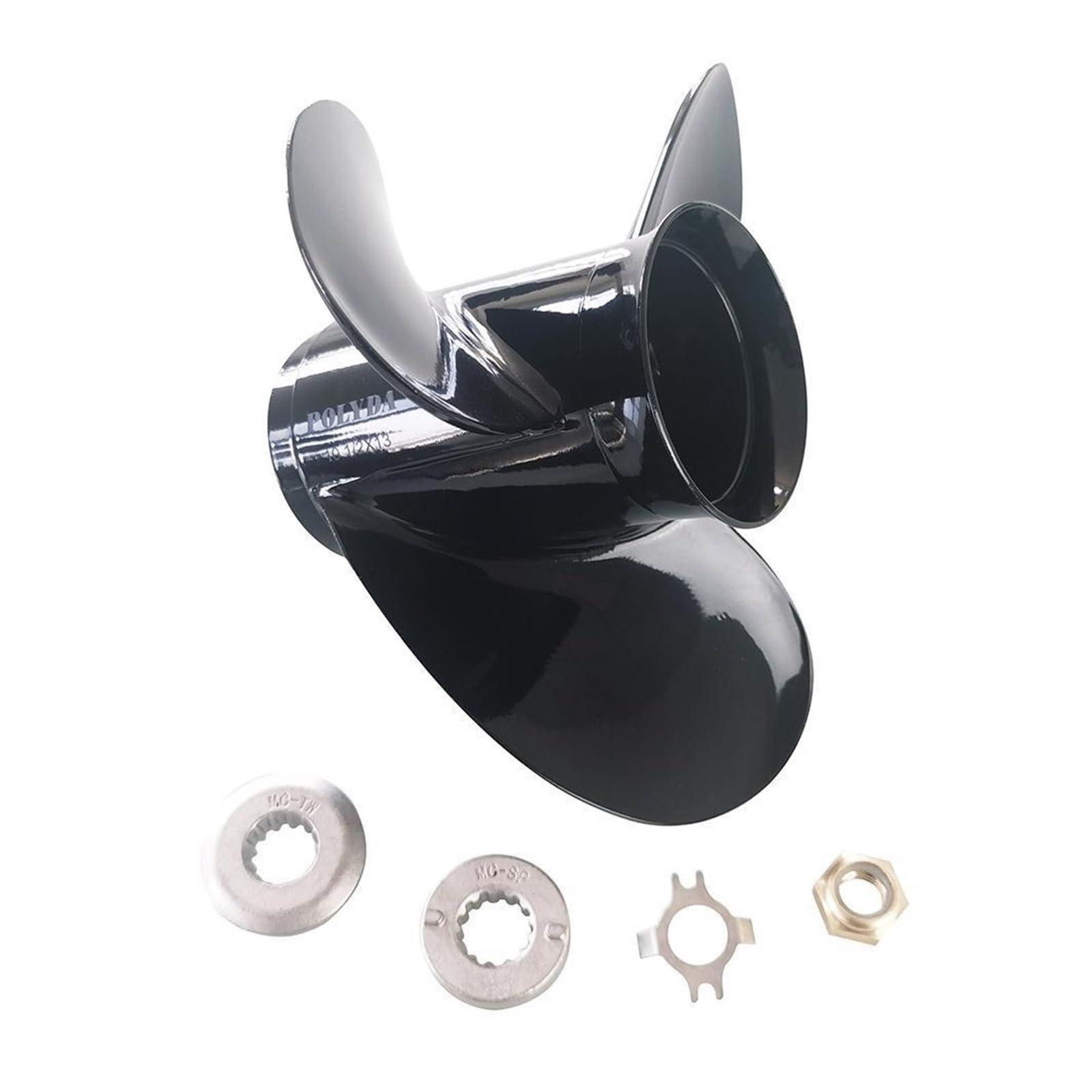 JVDDI Aluminum Alloy Propeller, Semi-solid Extrusion Casting, Suitable For 25-70HP Horsepower!(10 3/8X14)