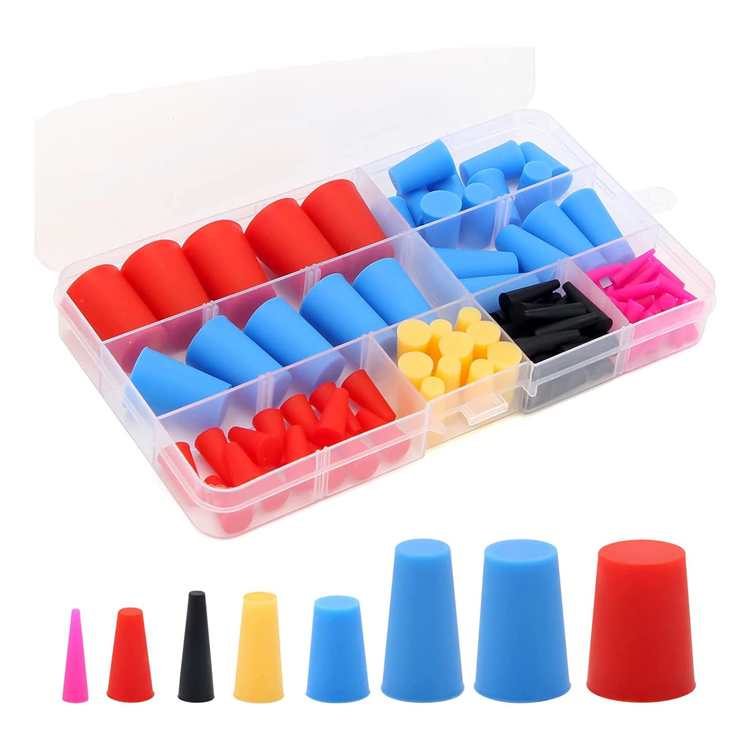 Jkjhbhged 110PCS High-Temperature Rubber Stoppers 17.60x9.91x2.59 cm for Hole Plugs, Spraying, Spraying
