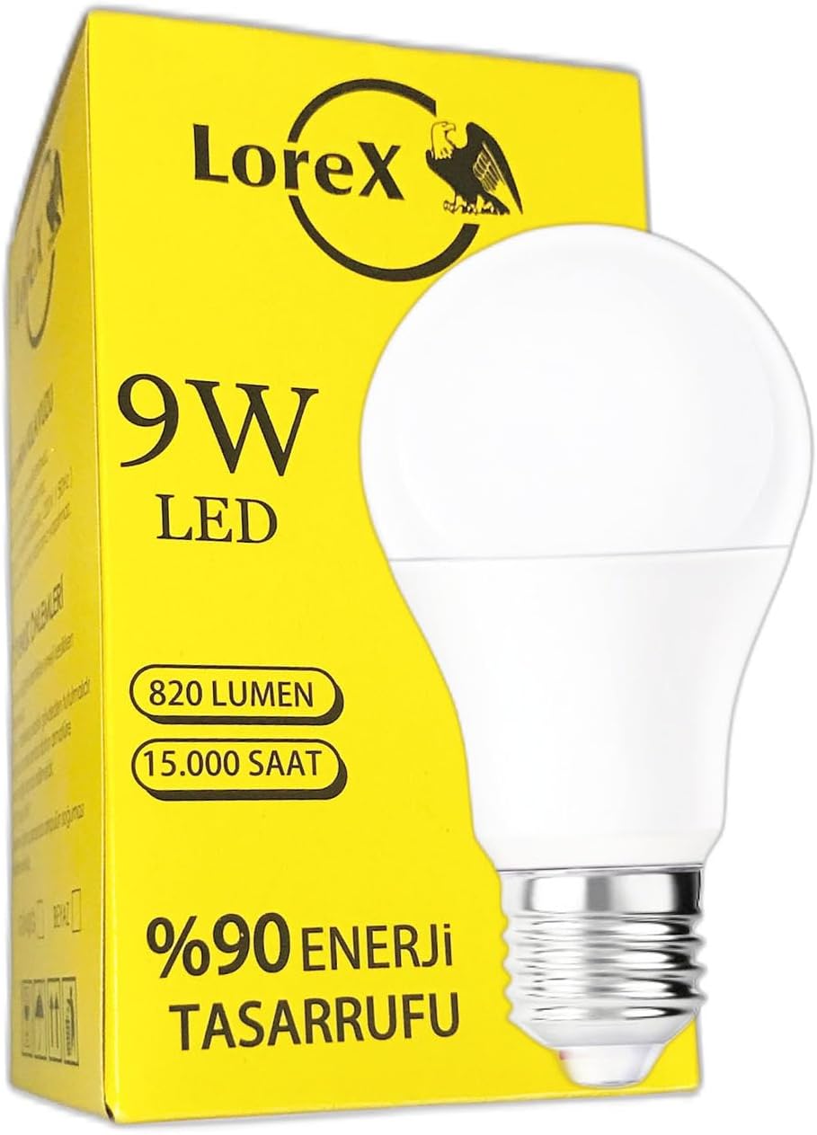 LOREX LR-LA09 9W Led Ampul, Led Tasarruflu Ampul