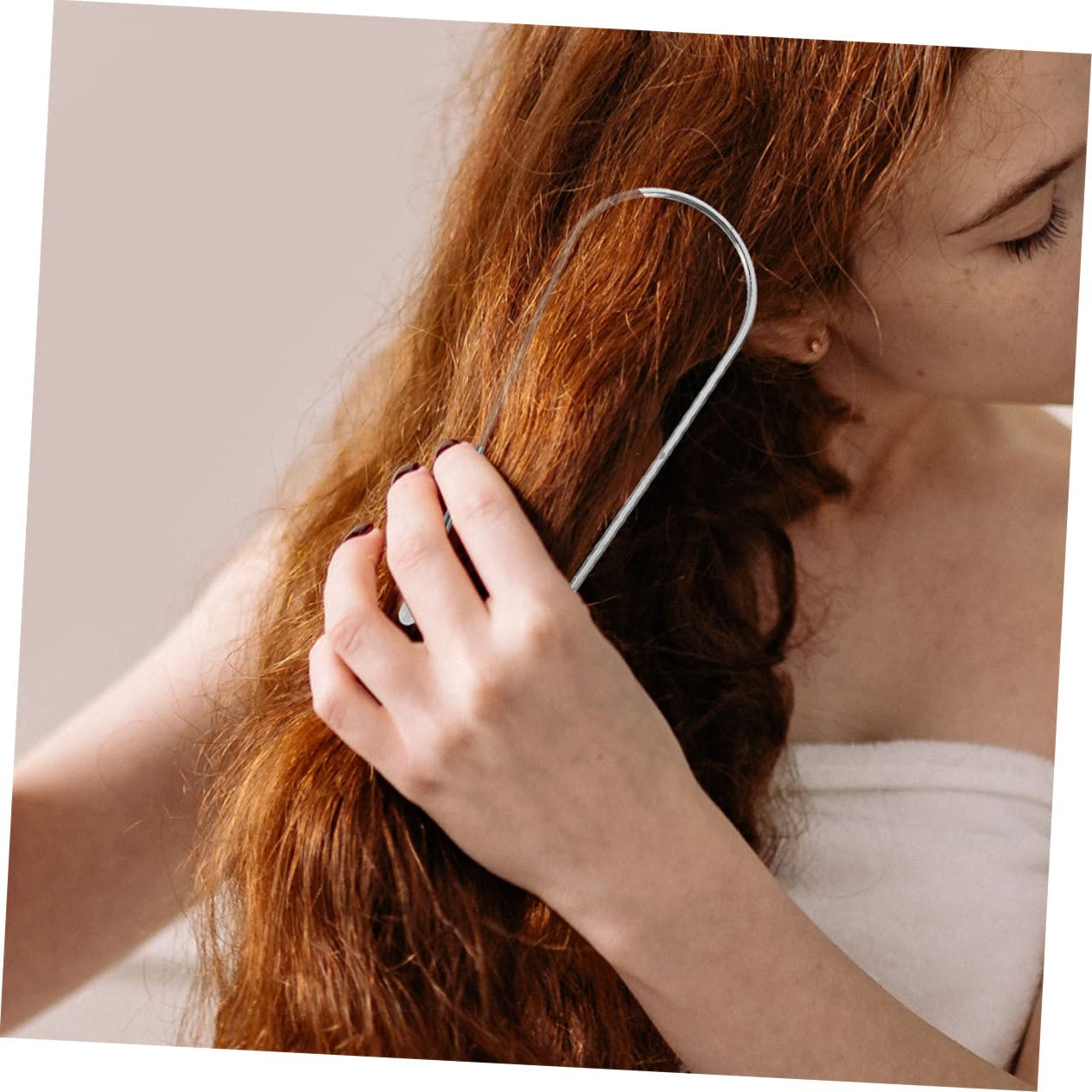 Healeved 100piezas Clips De Rodillos Térmicos De Inoxidable Rizar El Cabello Fijadores Prácticos y Duraderos Color Aleatorio Herramienta De Estilo y Versátil