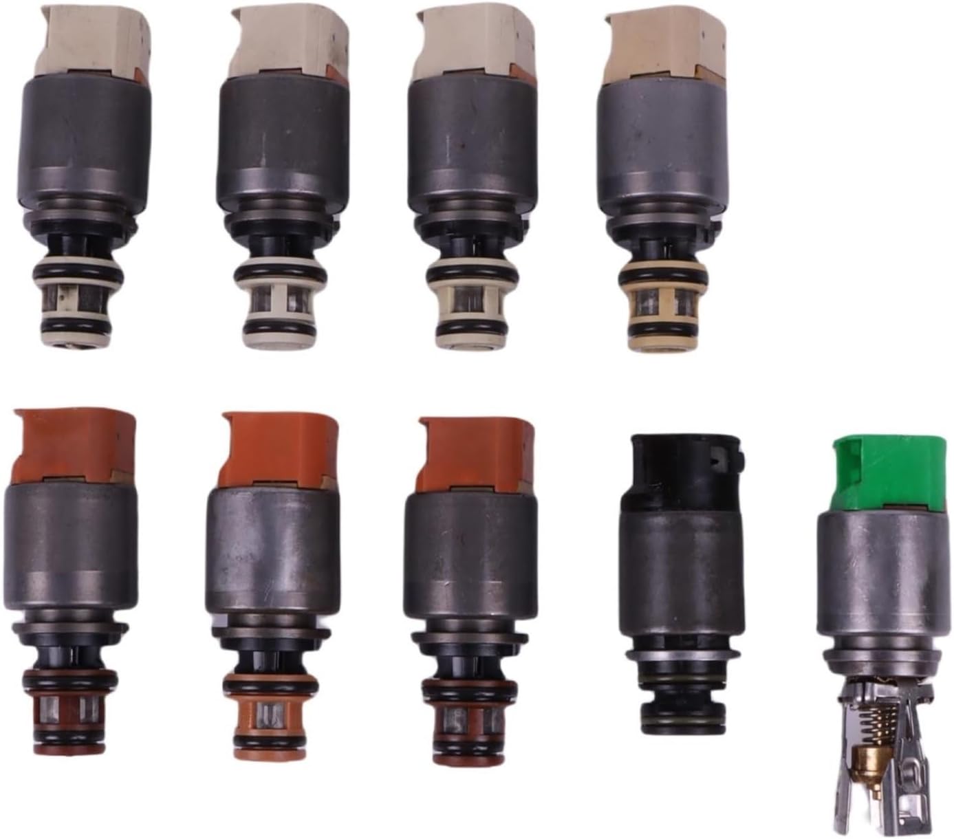 9PCS 8HP45 8HP70 Car Transmission Solenoids Set Compatible For Audi Q7 Compatible For Jaguar XJ/Range Rover Automatic Transmission Chassis Parts