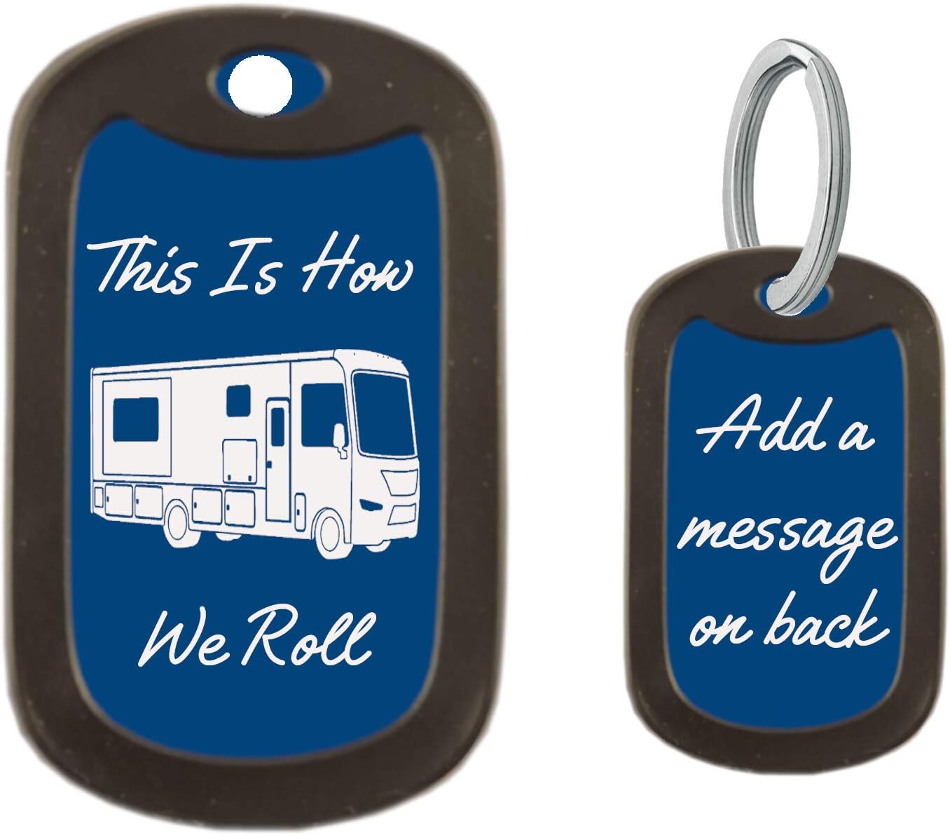 Gutentagit Class A RV Motorhome Key Chain Dog Tags This
