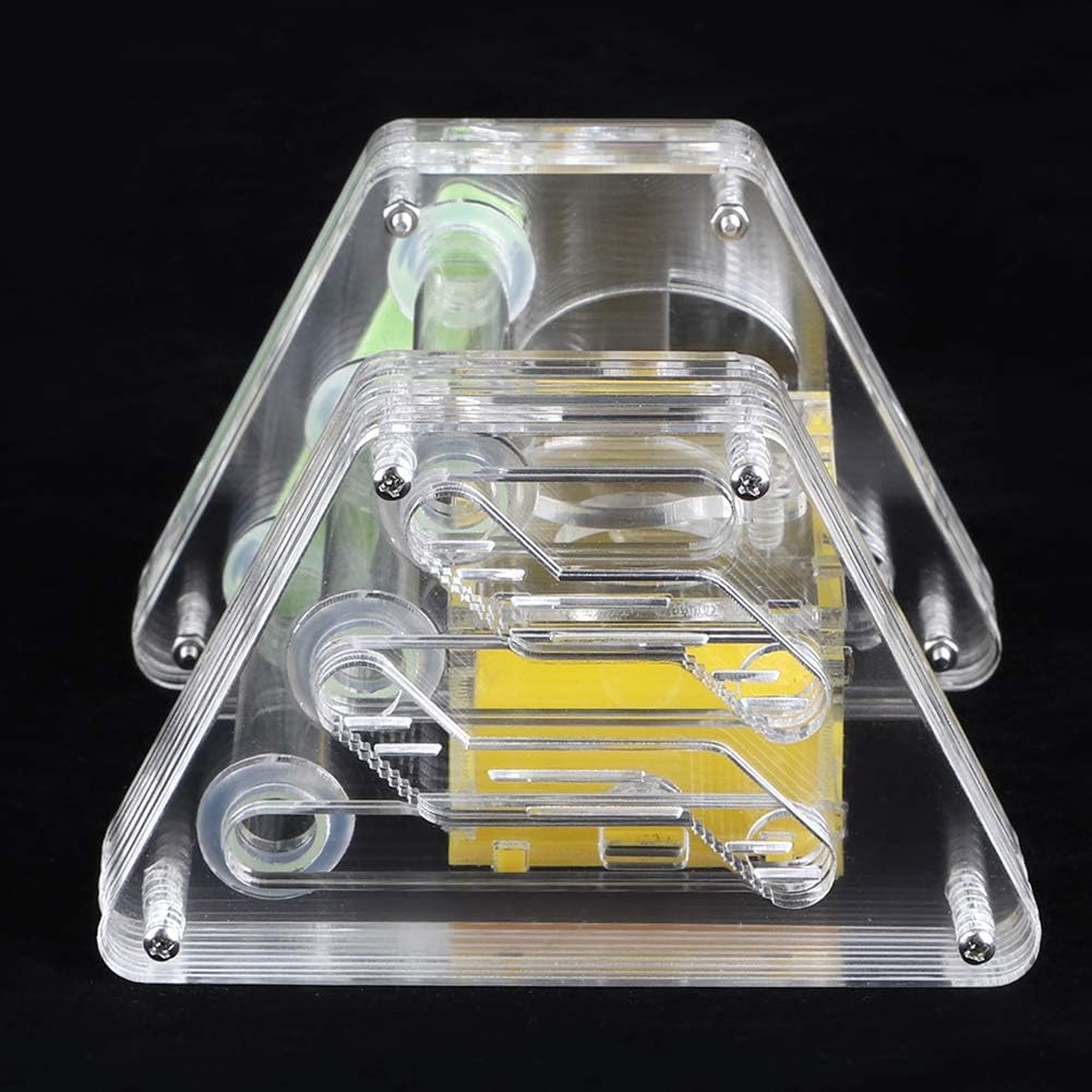 Acrylic Transparent Farm, Portable Hexapod with Moisturizing Function, Ideal for mini to Cultivate Scientific Interest, Includes Box, Tweezers and Dropper