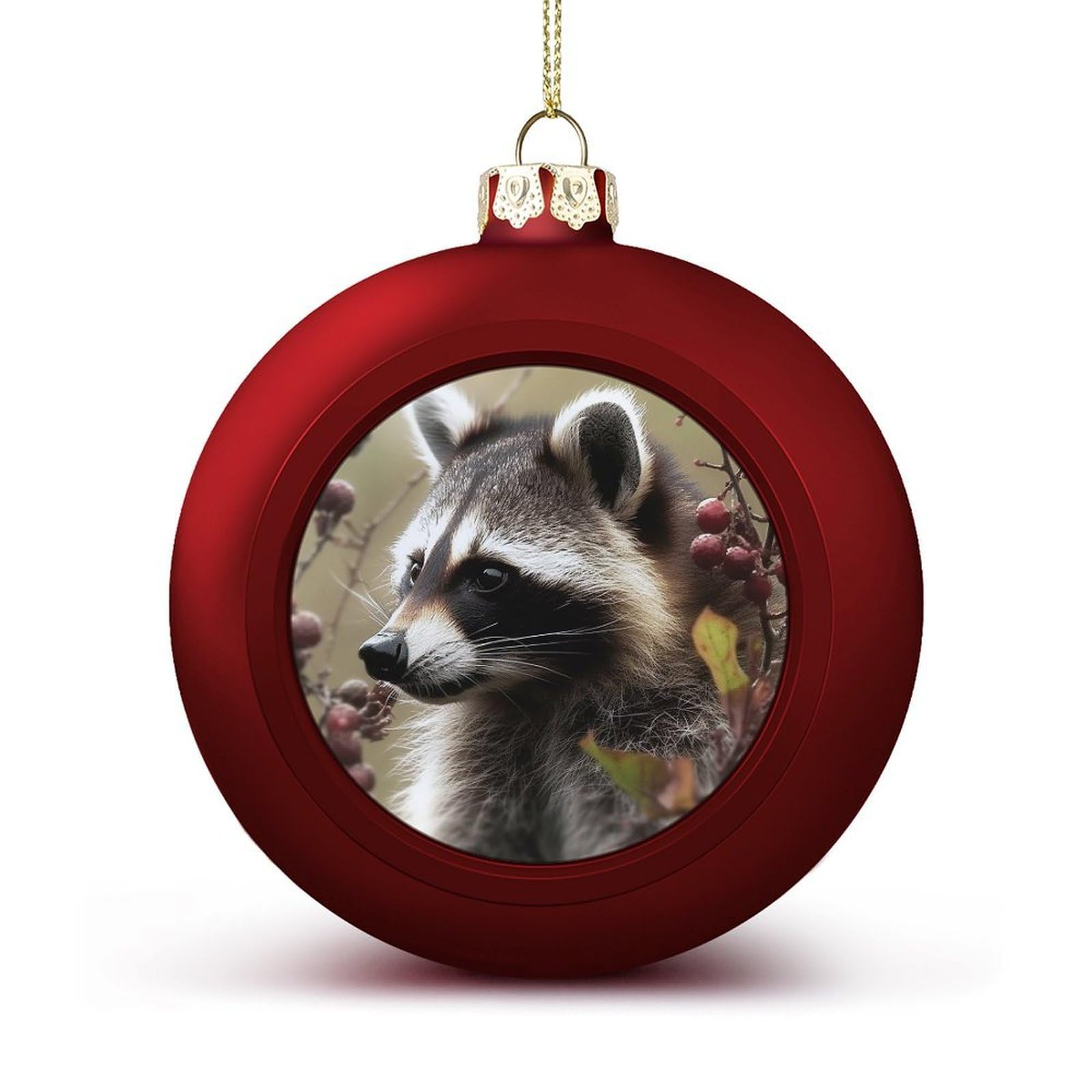 Animals on Tree Christmas Balls Ornaments for Xmas Christmas Tree 1.6" Hanging Shatterproof Xmas Balls Hanging Decor Pendants for Holiday Party Outdoor Indoor DIY Craft Supplies