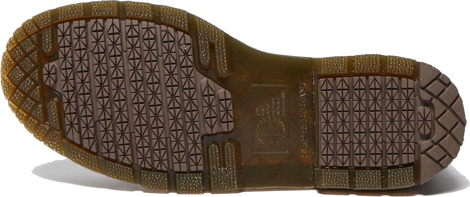 Dr. Martens Unisex 1460 Originals 8-Eye, Soft Toe Slip Resistant, 6 Inch Work Boot: 14 Women/13 Men Dark Tan