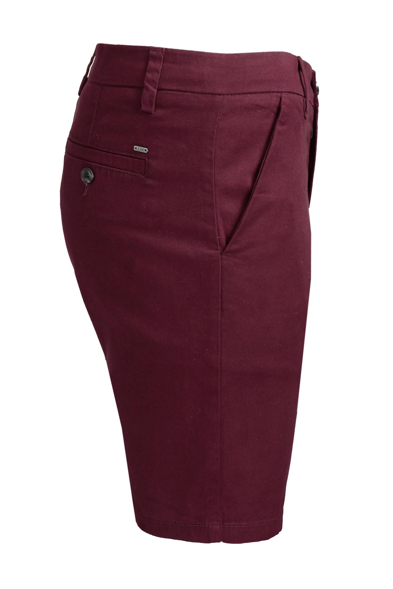 Xact Pantaloncini Uomo Chino Bermuda Cotone Stretch Regolare Pantaloni Corti Estivi Casual Golf Eleganti Tasche Zip Twill Leggeri Vacanza Lavoro