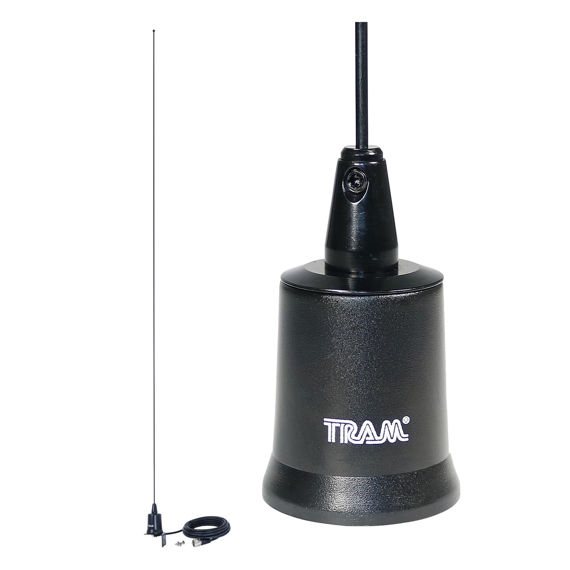 Tram Tunable 144MHz–174MHz Tunable VHF 3dBd Gain Trunk or Hole Mount Antenna Kit with PL-259 Connector