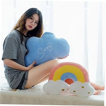 ELLY RAINBOW クッション Amazon.co.jp: Homoyoyo 虹 スロー 枕 クッション ボルスター 枕
