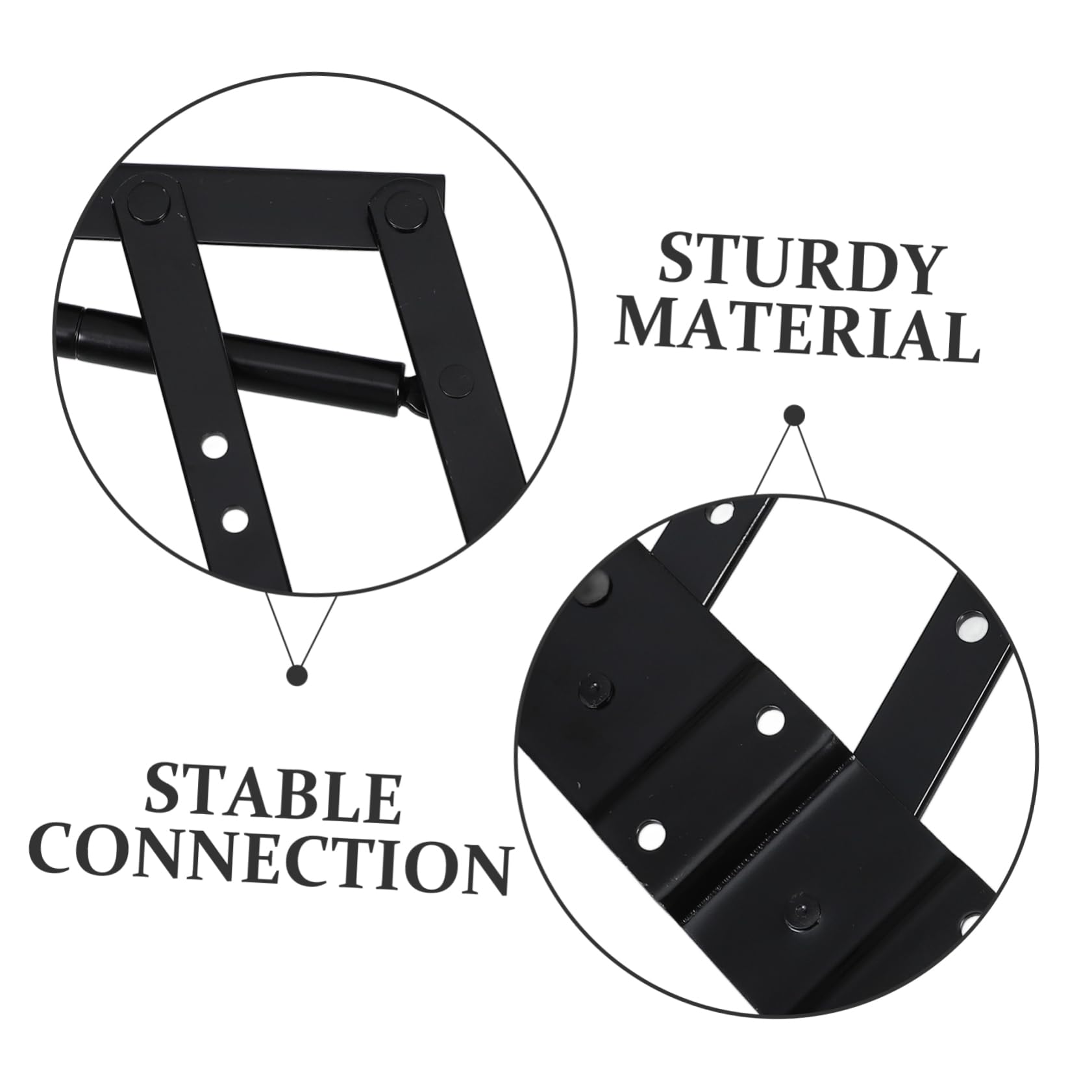 HEMOTON Soporte Elevador de Muebles de Hierro Negro Resistente Estructura Fuerte y Optimización de Espacio para Mesa Baja Funcional y Telescópica