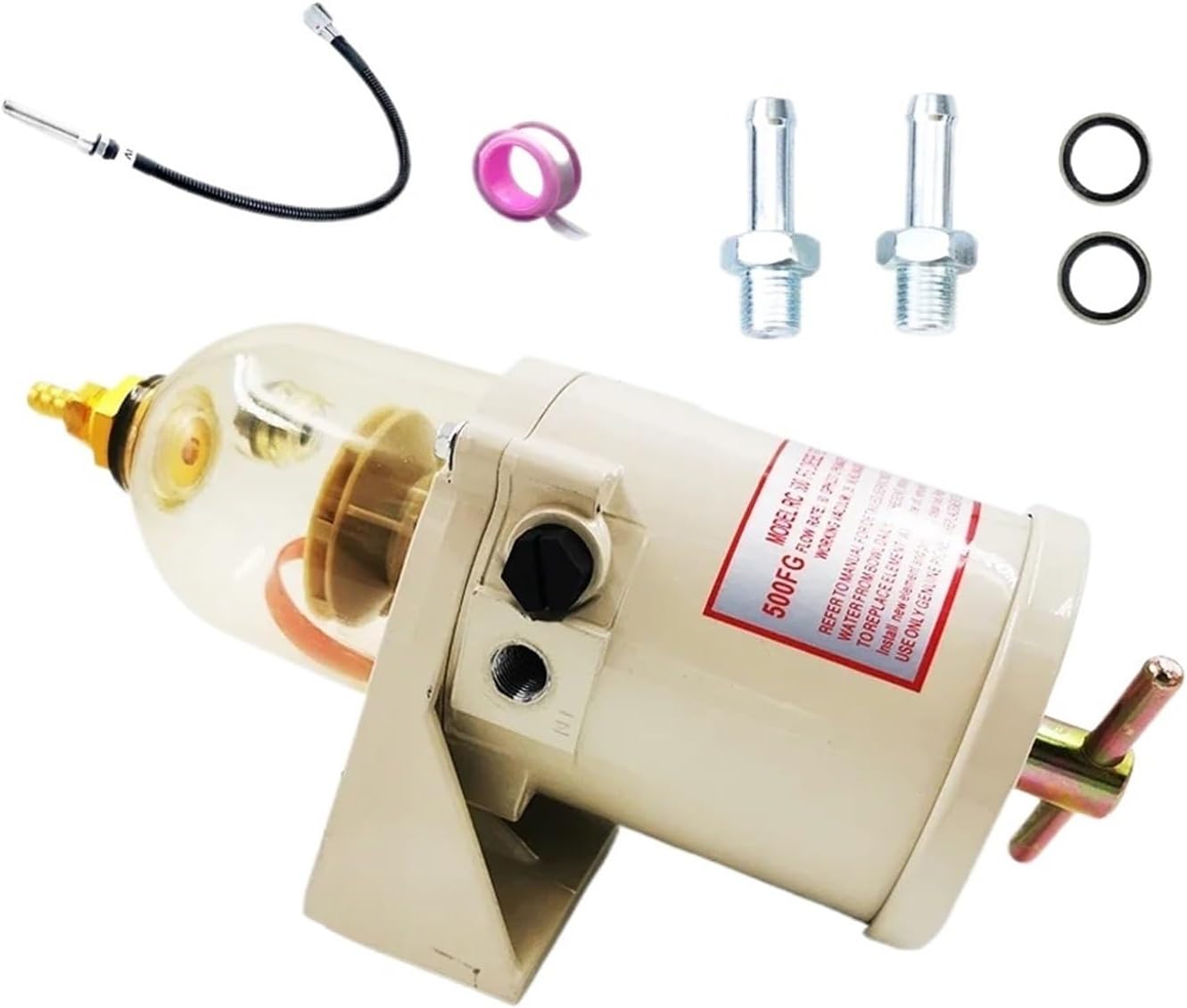 500FG 500FH Marine Engine Fuel Oil Water Separator Turbine Diesel Filter Cartridge 2010PM,Compatible For Racor Marine Boat Trucks 90GPH