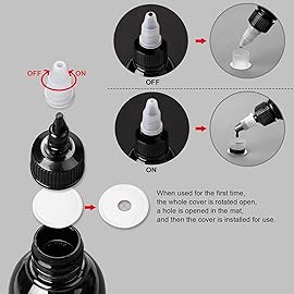 HAWINK Black Tattoo Ink 1 oz (30ml) Vegan-Friendly USA Standard Pigment Tattoo Supplies Concentrated Black TI203-30-002