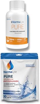 NormaLyte Pure Electrolyte Powder Sticks & Capsules Combo