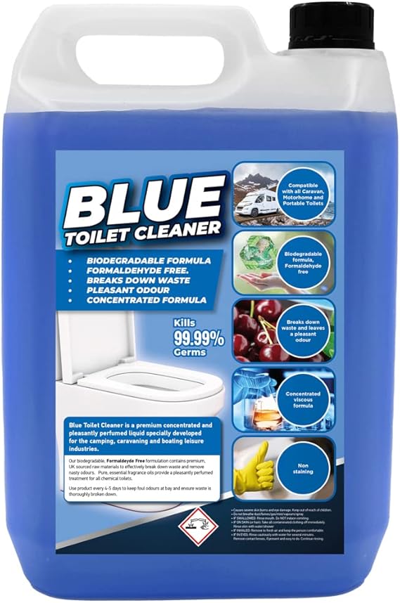 Flow Chemical Motorhome & Caravan WC Toilet Fluid & Rinse Cleaner