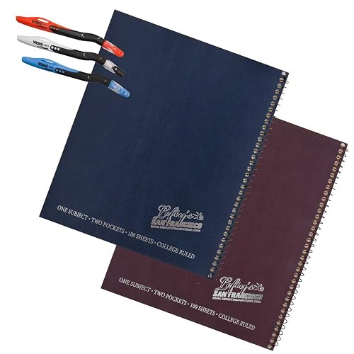 2 Left-Handed College Ruled Notebooks With Lefty's Logo Plus 3