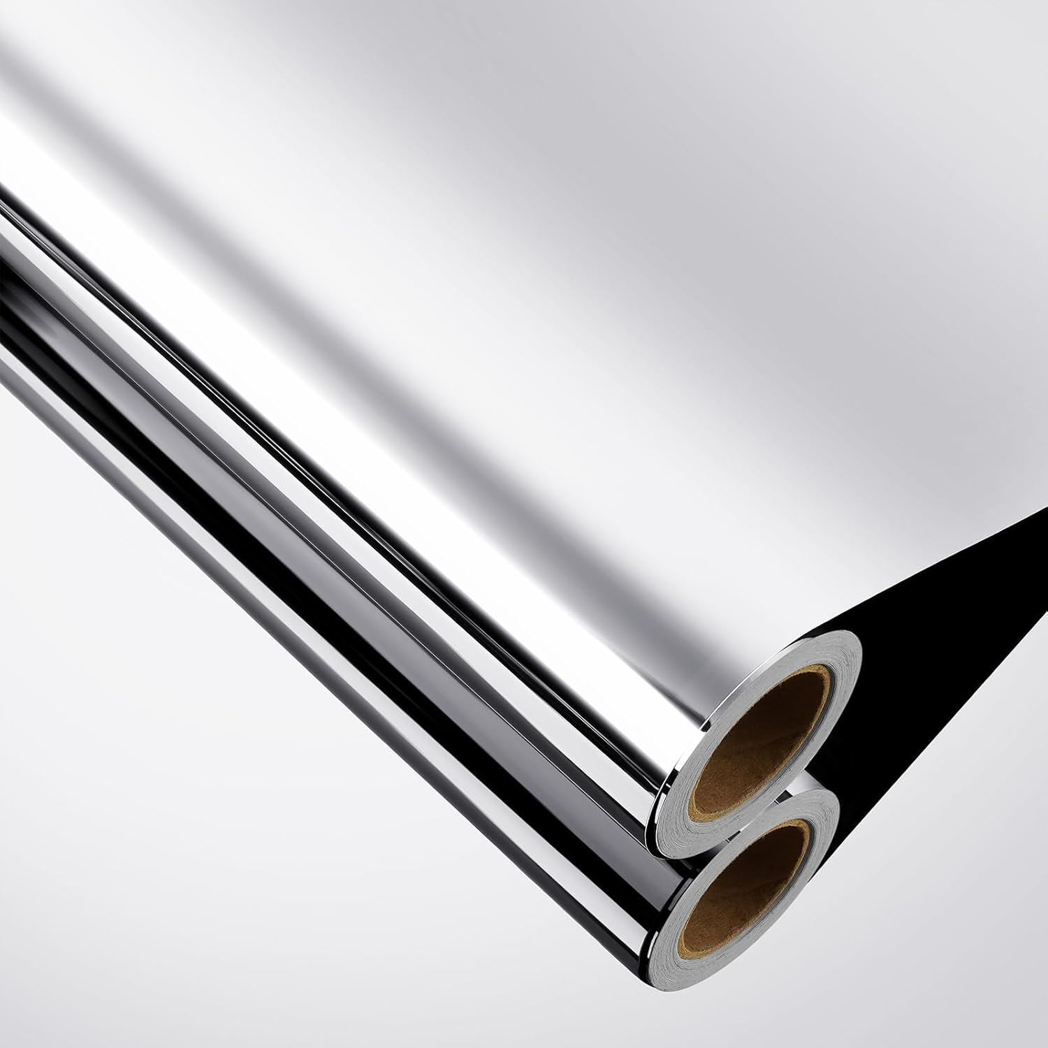 Yenhome 17.7"X590" Peel and Stick Mirror Stickers for Bathroom Walls Crafts Self Adhesive Flexible Mirror Contact Paper Roll Non Glass Reflective Film Peel and Stick Vinyl Wall Paper