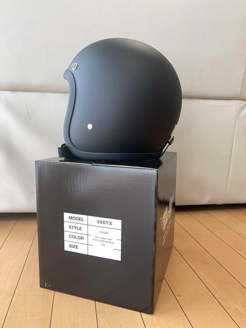 TT&CO 500TX】マットブラック ヘルメット L/XLサイズ TT&CO 500TX