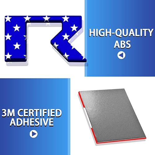 Miniatura 3 de Letras de inserción para portón trasero compatibles con Frontier 2022 2023 3M adhesivo y letras adhesivas 3D en relieve para puerta trasera (bandera