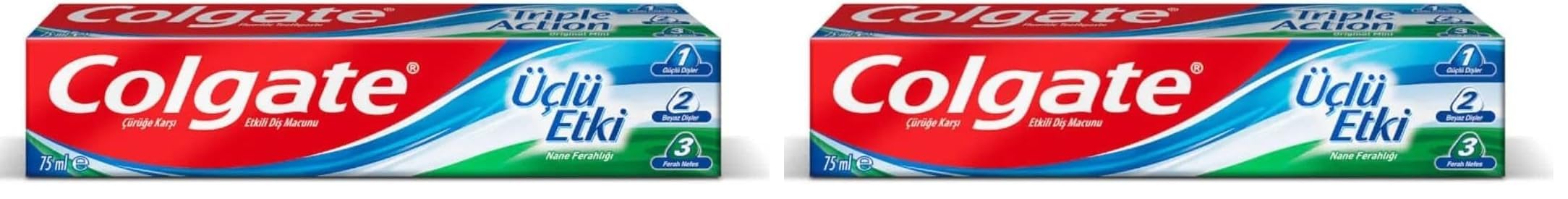 Colgate Üçlü Etki 75 Ml Yeni 2li paket