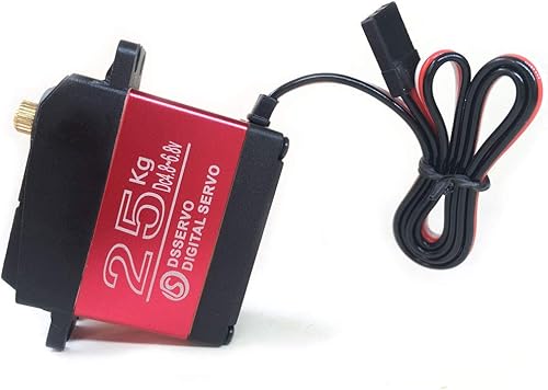 Vista 4 de 55.1 lbs Digital Servo Full Metal Gear Alto Par Impermeable para RC Car Crawler Robot Control Ángulo 270 °