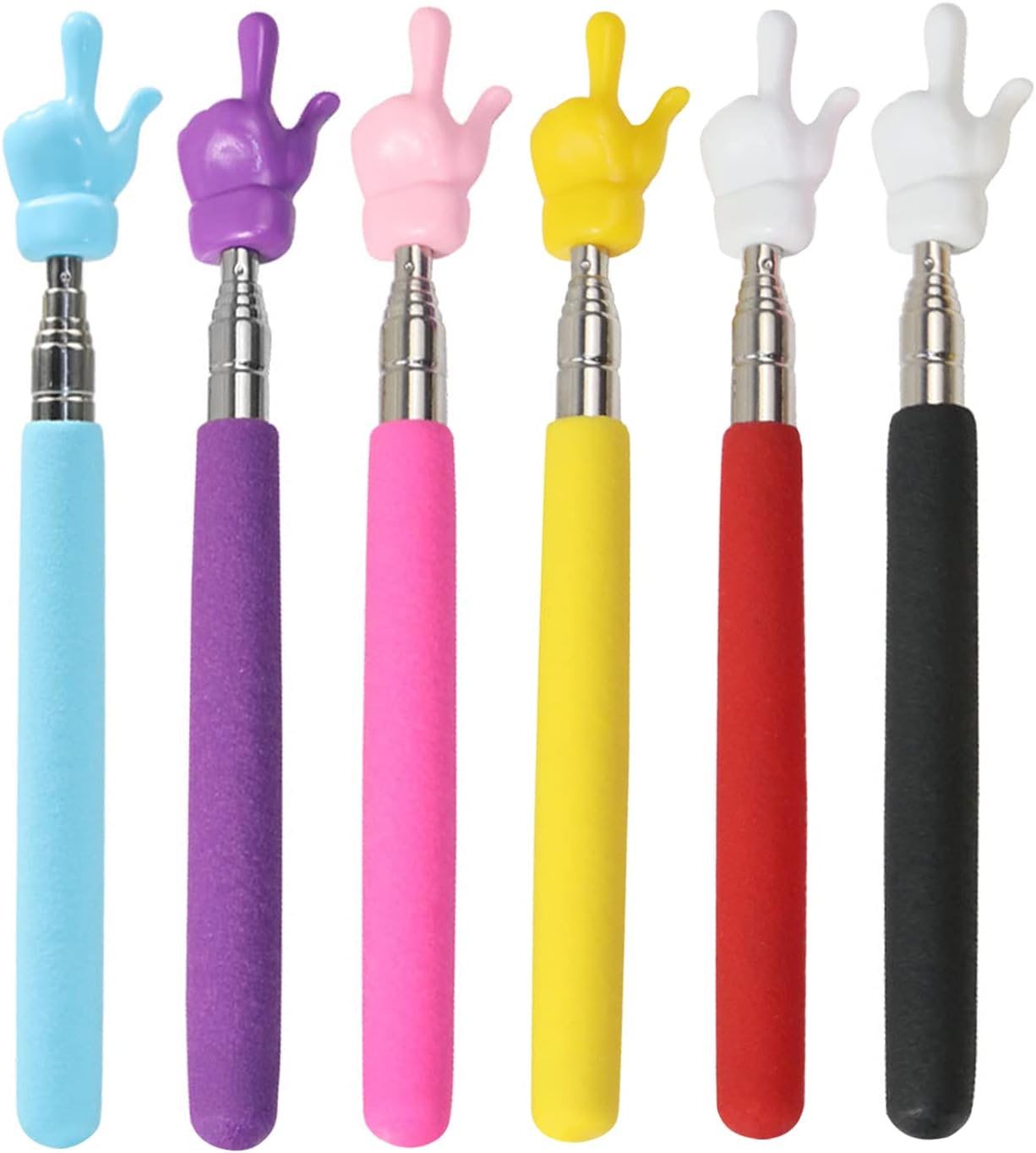 4PCS Teacher Pointer Telescoping Hand Pointer Pointing