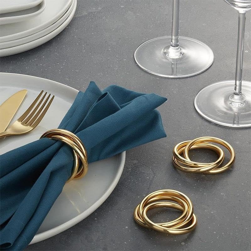 6 szt. Elegancka kreatywna klamra do serwetek w europejskim stylu