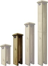 Premier Garden Supplies Concrete Post Extenders (2-WAY STRAIGHT) W.100mm x D.100mm x Height 1.5ft (45cm) Designed for Flat or Bobble Top Posts Can be self adjusted for Pyramid Top