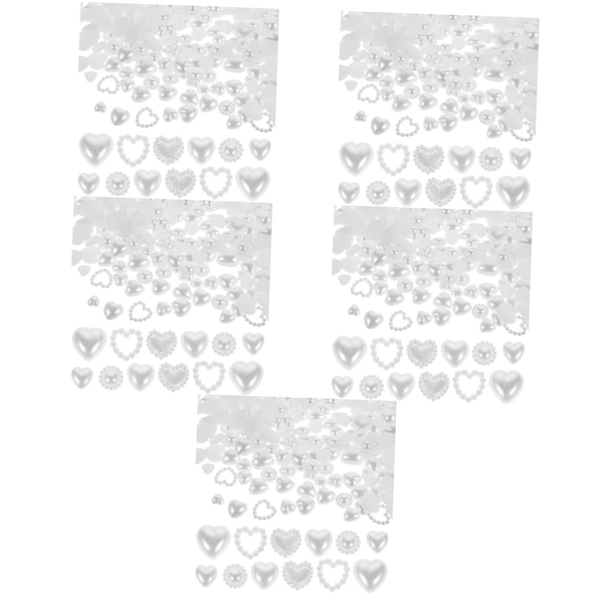 BESTYASH 5 Pezzi Accessori Per Unghie Di Perle Decorazioni Fascino Unghia Mini Ciondolo Arte Ciondoli Per Il Design Delle Unghie Ciondoli Per Unghie Luccicanti Bianca Plastica