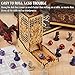 CZYY Dice Tower with Tray Wood Laser Etched Mind Flayer Portable and Collapsible Dice Roller Perfect for Board Game and Tabletop RPG (Cthulhu)