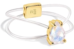 Indulge In Lunar Allure: Moon Magic Rainbow Moonstone Ring