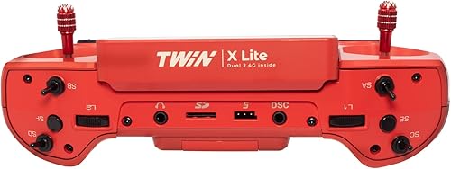 Miniatura 5 de FrSky Twin X-Lite Transmisor Dual 2.4G Sistema de radio (rojo)