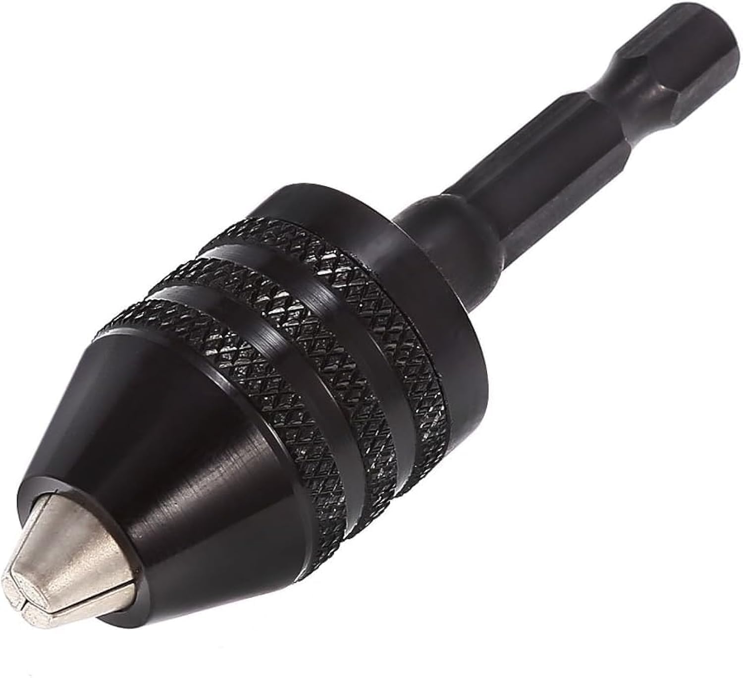 Yakamoz 0.3-6.5mm Keyless Drill Chuck Conversion Tool 1/4 inch Hex Shank Quick Change Adapter Converter