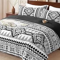Tyrot Black Queen Comforter Set – 3 Piece Boho Aztec Western Bedding Sets, Soft Lightweight Comforter for All Seasons, Southwestern Style, 1 Comforter & 2 Pillow Shams — image 4