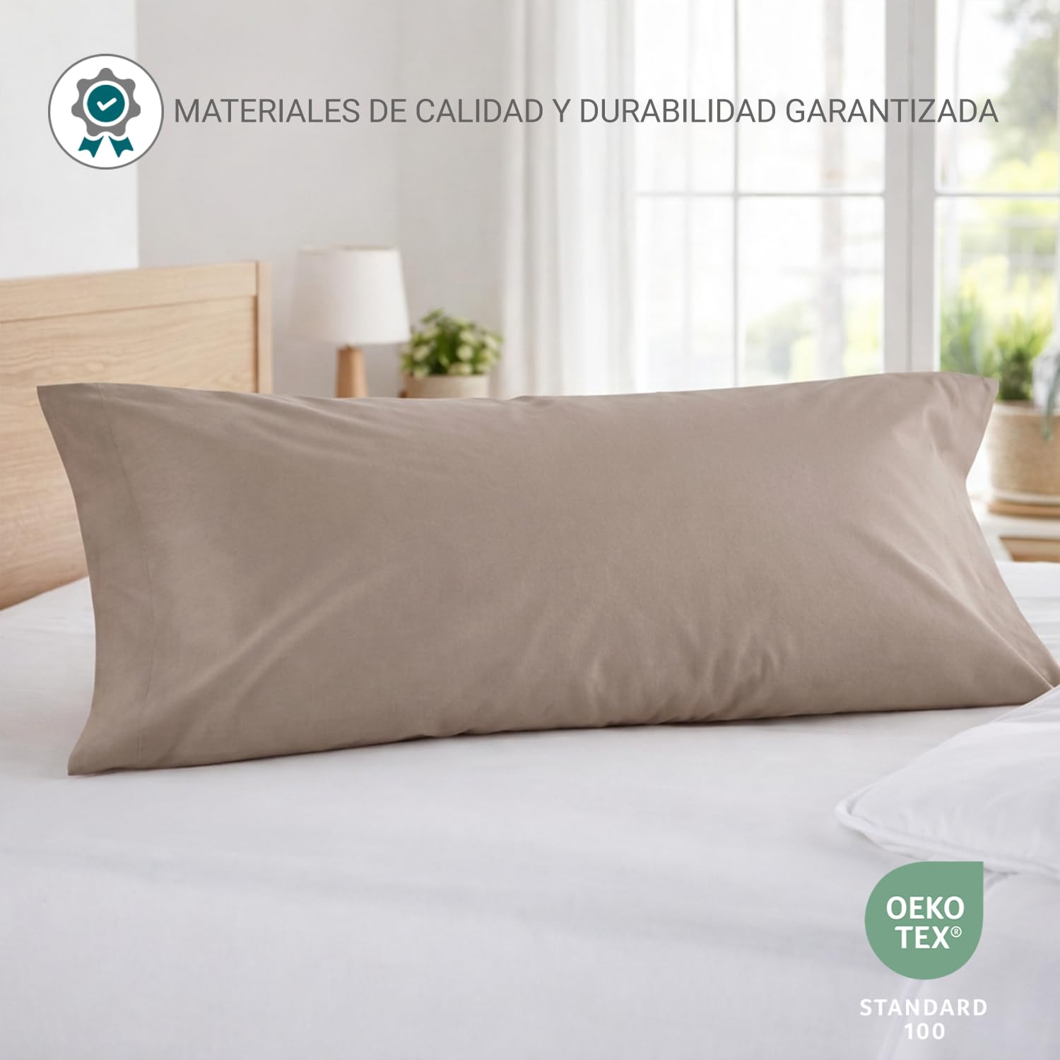 Federa per cuscino 45 x 70 cm Pack 2 100% cotone ipoallergenico