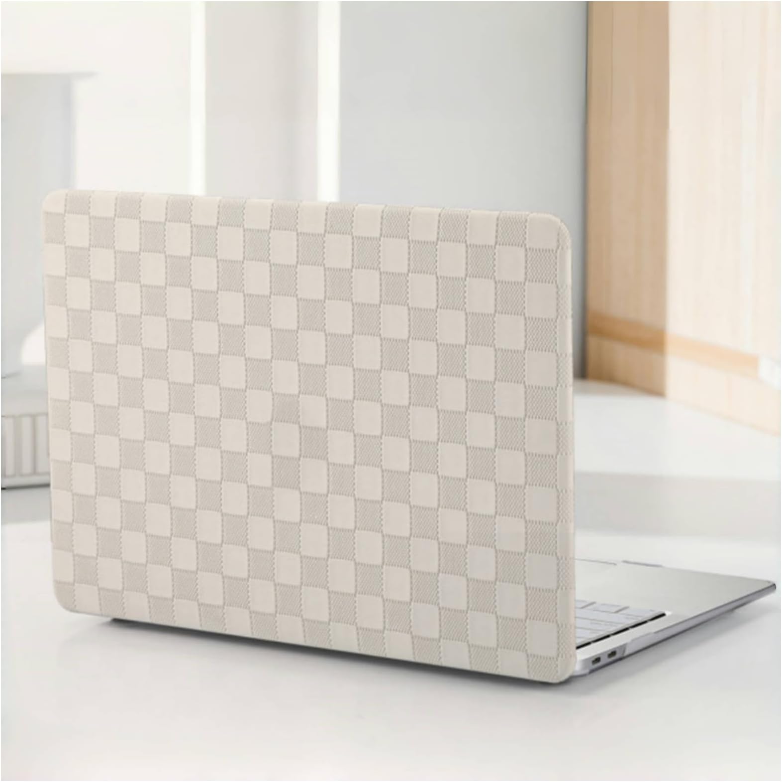 for MacBook Air 13 Inch Case 2010-2017 Older Version,Beige Checkered