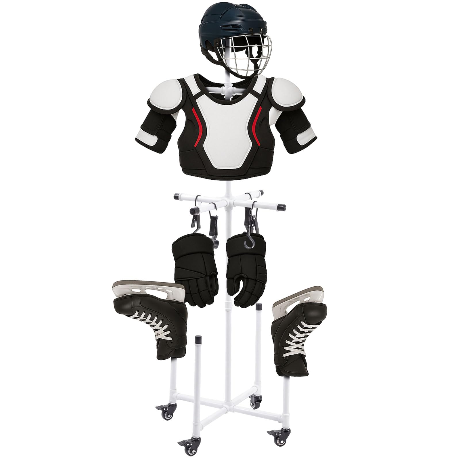 AceOrbit Hockey Drying Rack Ice Hockey Gear Drying Stands Tactical Work Equipment Stands Metal Sports Gear Dry Rack Storage for Storing Sports Equipment