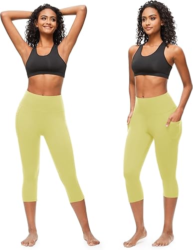Miniatura 8 de GROTEEN Leggings rasgados para mujer pantalones de yoga recortados cintura alta control de abdomen entrenamiento correr leggings ajustados