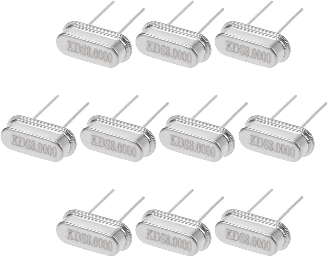 DIP Quartz Crystal Oscillators Resonators 8MHz HC-49S Replacements 10 Pcs
