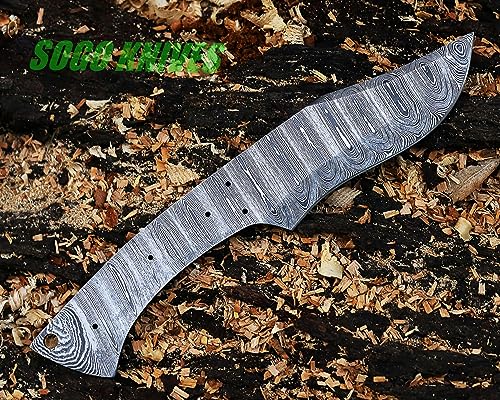 Sogo Knives 1129 Damascus Knife Making Kit Diy Handmade Knife Kit Includes Knife Blank Knife Steel Blade thumb #4
