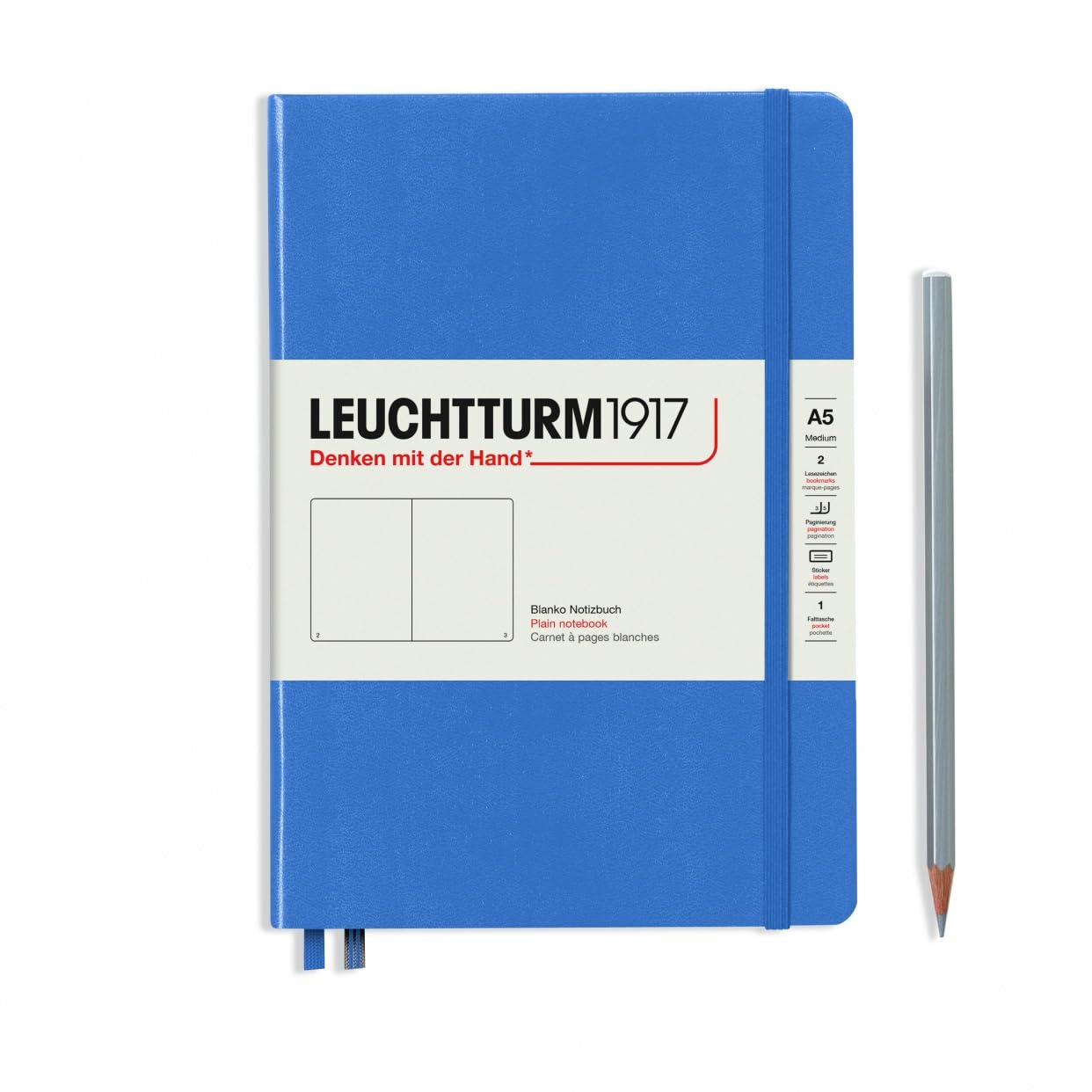 LEUCHTTURM1917(ロイヒトトゥルム1917) Leuchturm Notebook A5 Solid Denim 361581