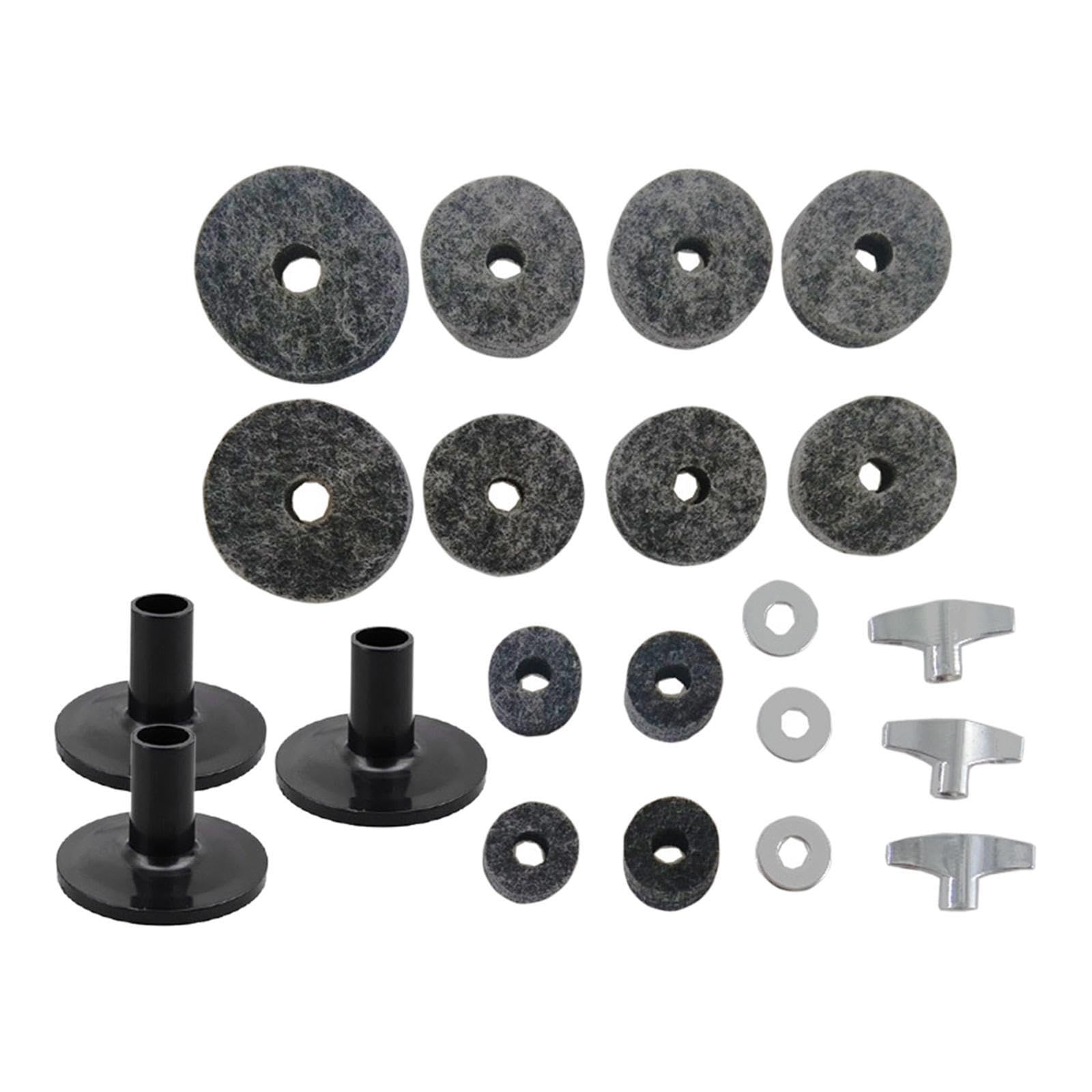 AMSLSIU Drums Parts Replacement Accessories Drum Felt Cymbal Release Protects Cymbals Enhances Performance With Strong Durable Nuts Wing Nuts Musical Kit