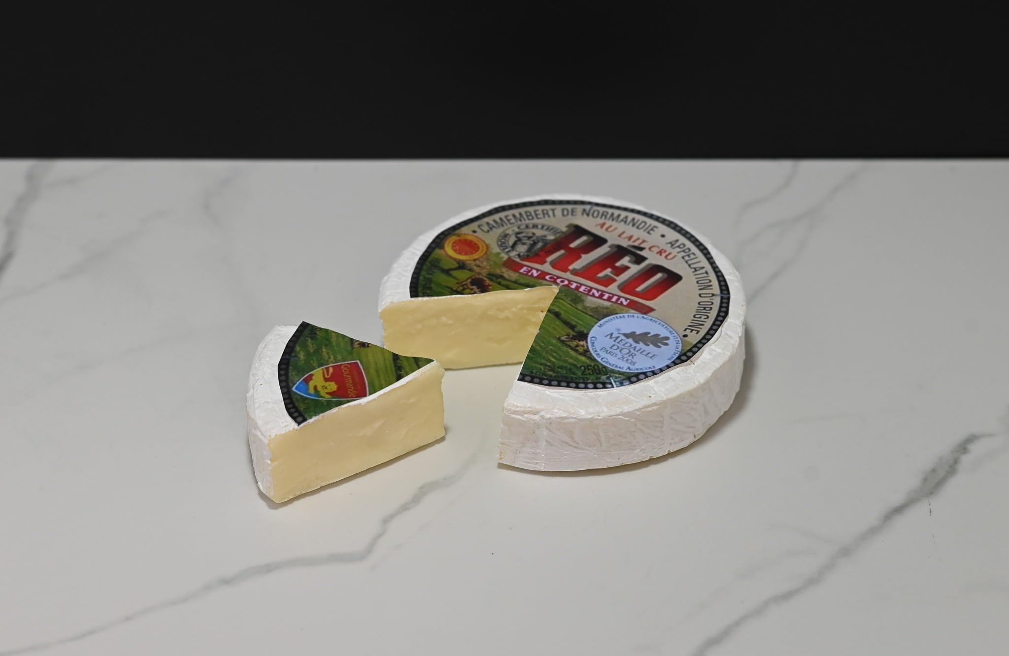 Fake Camembert with Wedge