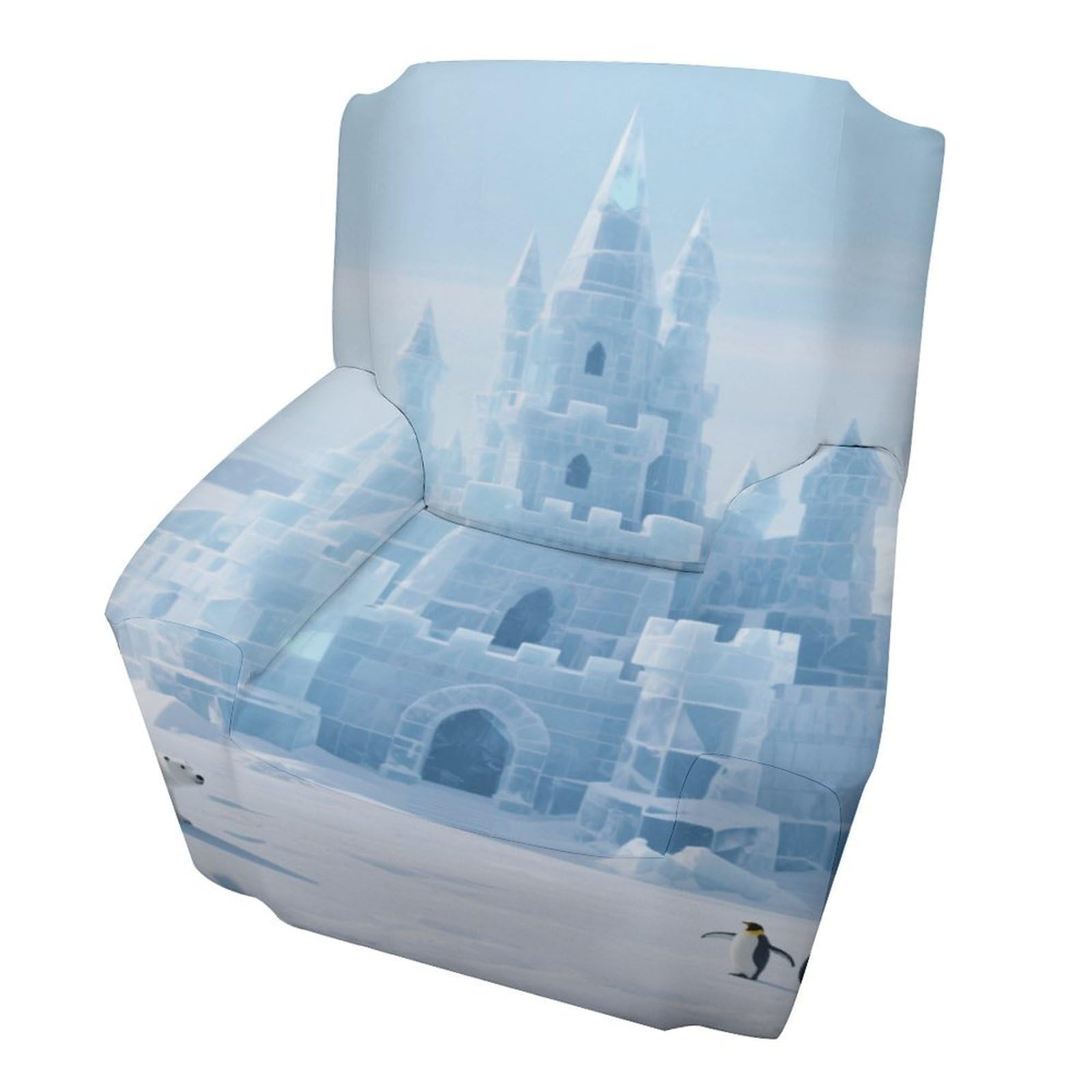 Fekiloot Style Ice And Snow Castle Icefield Couch Cover Sofa Cover Sofa Slipcover