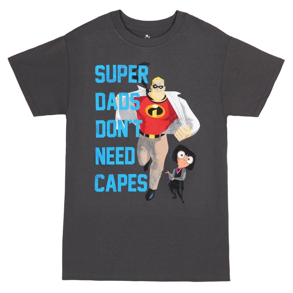 T-Shirt Grand Format Super Dads Les Indestructibles Gris 3XL
