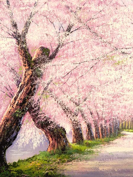 木村由記夫 「大覚寺の桜」油絵 絵画 真作 楽天市場】絵画 油絵 大覚寺の桜 F20号 （木村由記夫） 送料無料