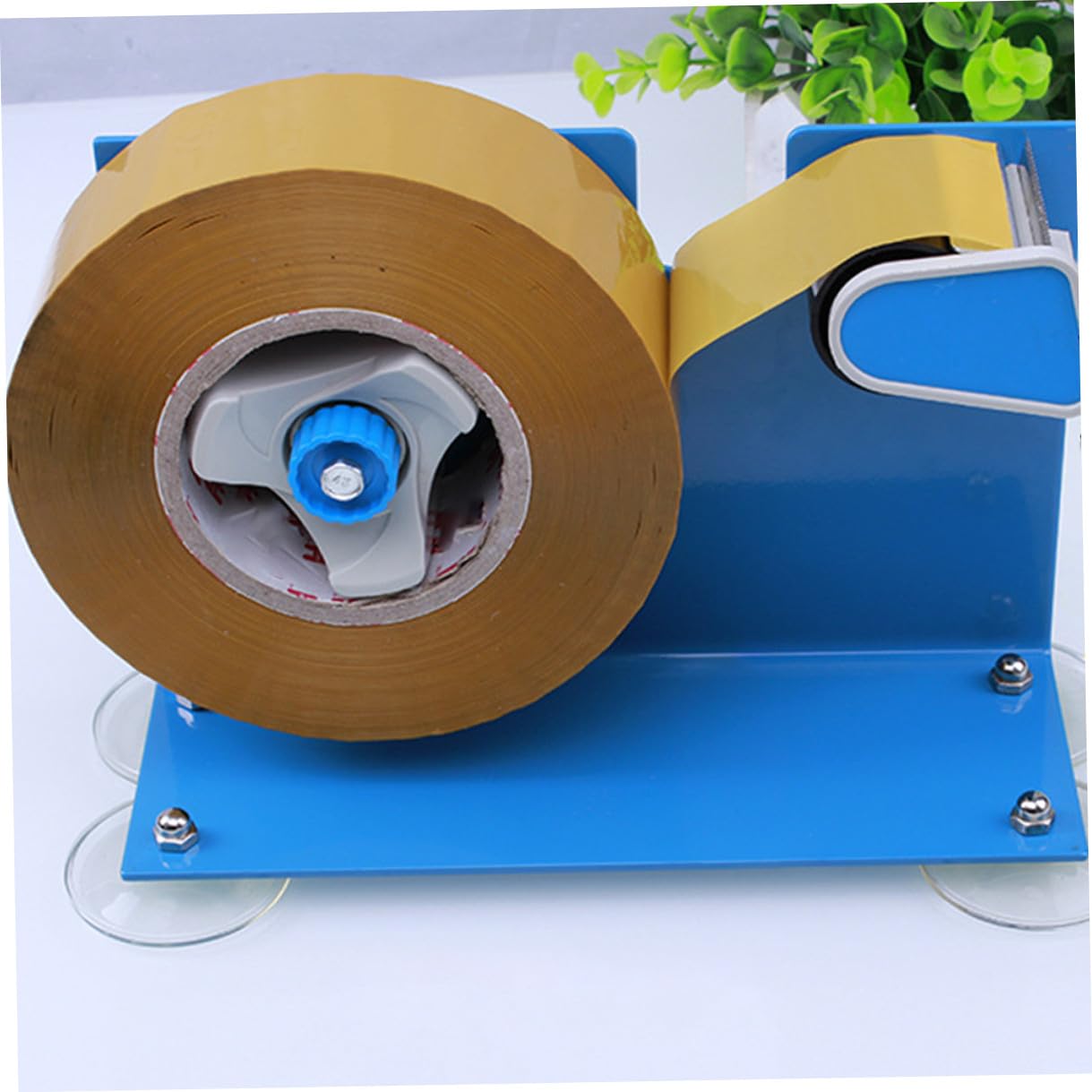 Healvian Distributore di Nastro Adesivo da Tavolo Ventosa Taglierina Affilata e Rimovibile Strumento Compatto per Imballaggio e Uso in Ufficio o Supermercato Dimensioni 23X14X55 CM